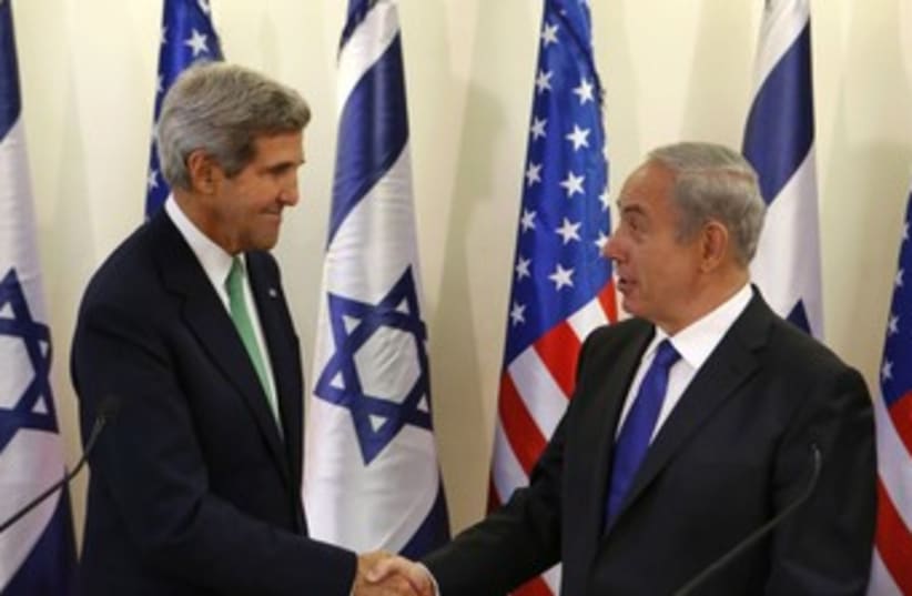 Kerry and Netanyahu 370 (photo credit: REUTERS)