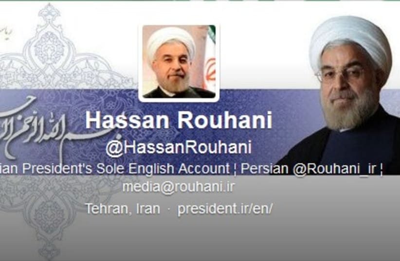 Rouhani Twitter 370 (photo credit: Screenshot)