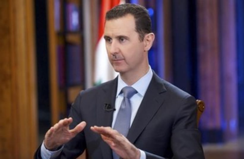 Bashar Assad 370 (photo credit: REUTERS/SANA/Handout)