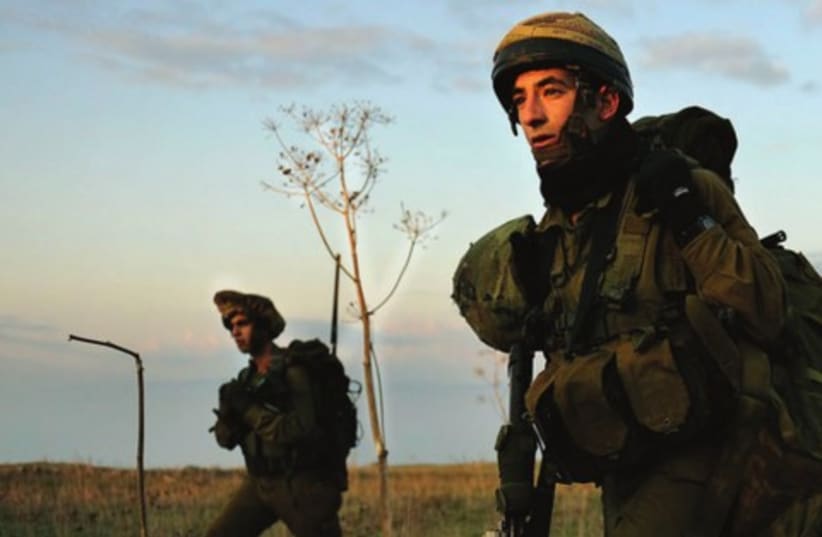 Druze soldiers of the IDF’s Herev Battalion in training 521 (photo credit: IDF Spokesperson's Unit)