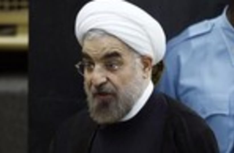Rouhani at the UN 150 (photo credit: REUTERS/Eduardo Munoz)
