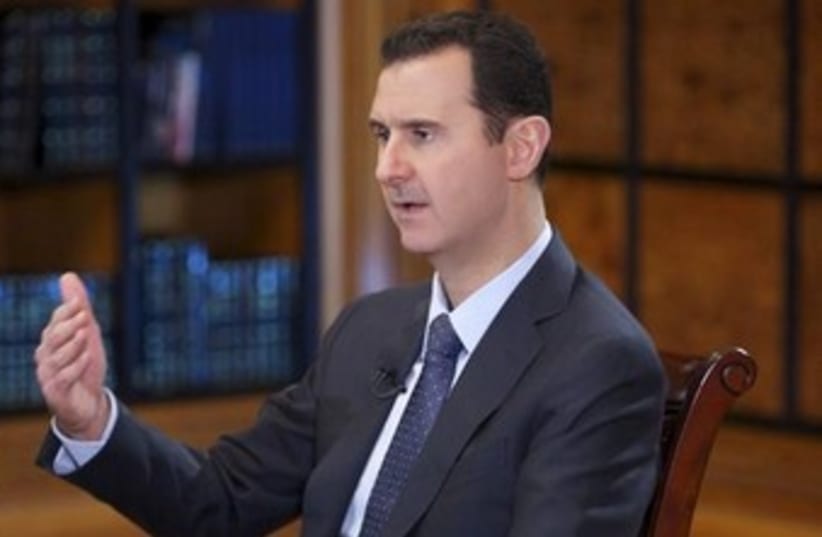 Bashar Assad interview 370 (photo credit: REUTERS/SANA/Handout)