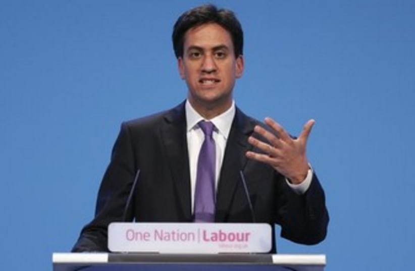 Britain's leader of the opposition Labour party Ed Miliband (photo credit: REUTERS/Stefan Wermuth)