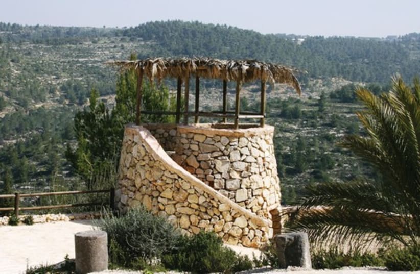 Yad Hashmona’s watchtower (photo credit: SHMUEL BAR-AM)