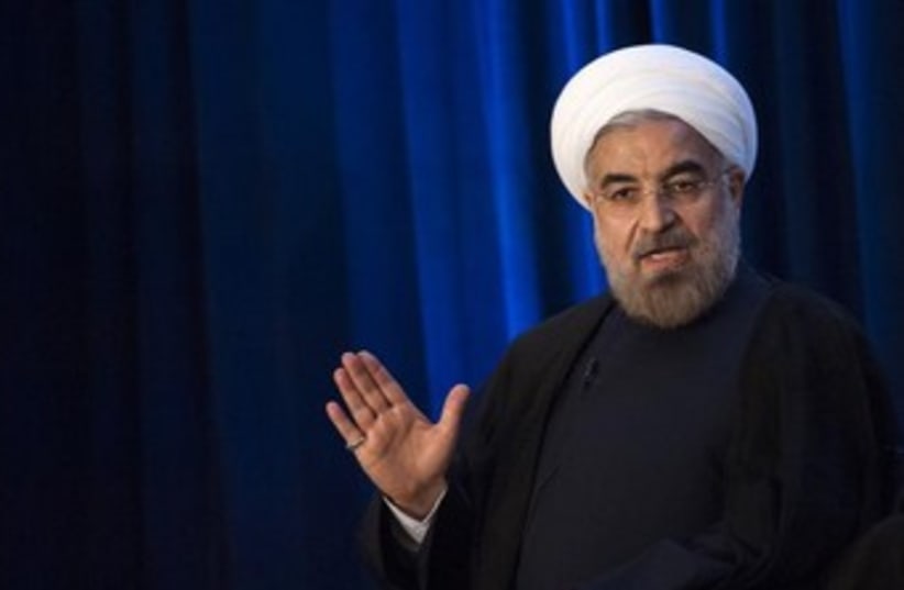 Iran's President Hassan Rouhani (photo credit: Reuters)