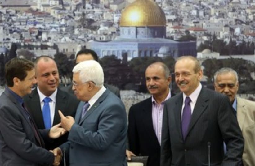 PA President Abbas in Ramallah (photo credit: Marc Israel Sellem/The Jerusalem Post)
