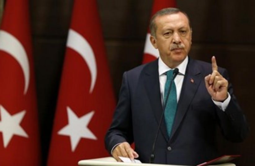 Turkish Prime Minister Recep Tayyip Erdogan 370 (photo credit: Reuters)