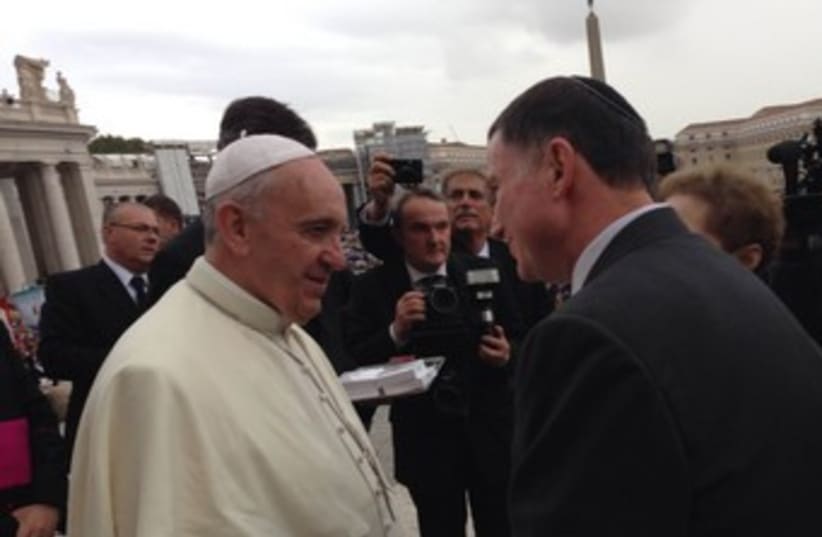 Pope Francis (photo credit: Knesset Speaker's Office )