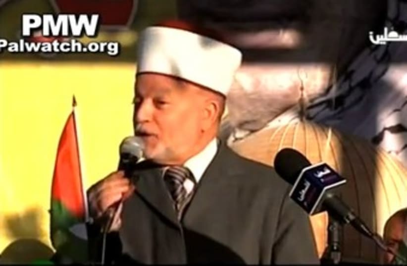 Jerusalem mufti Sheikh Mohammad Hussein 370 (photo credit: YouTube Screenshot)