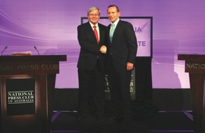 Debating champion Kevin Rudd 370  (photo credit: REUTERS)