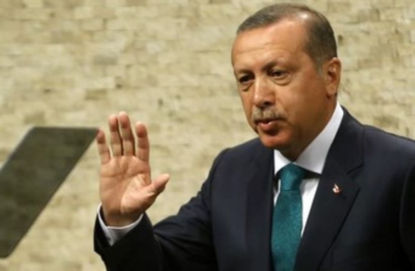 Turkish Prime Minister Tayyip Erdogan 370 (photo credit: REUTERS/Umit Bektas)