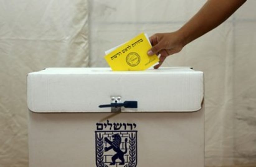 Jerusalem municipal election 370 (photo credit: Marc Israel Sellem/The Jerusalem Post)