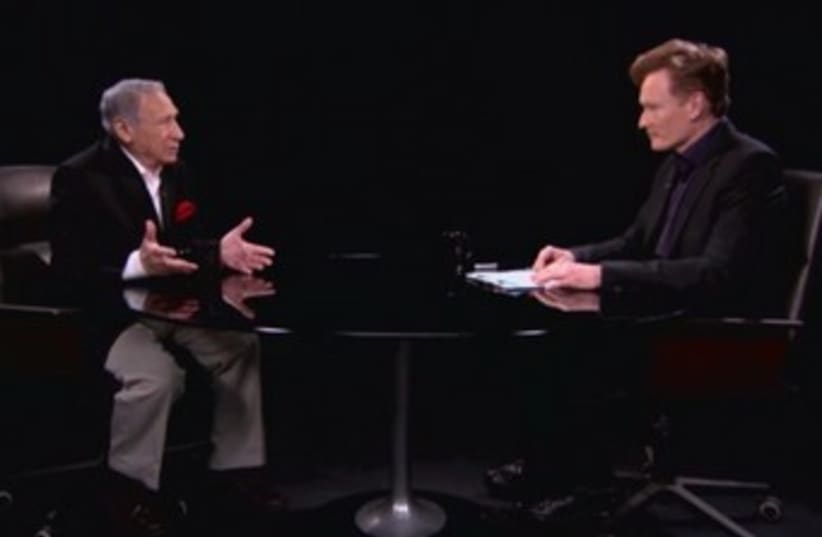 Mel Brooks talks to Conan O’Brien 390 (photo credit: You Tube screenshot)