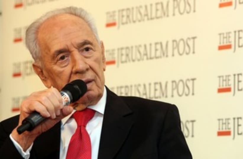 peres at the jpost conference 370 (photo credit: Marc Israel Sellem/The Jerusalem Post)
