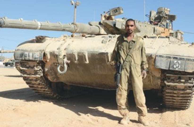 Cpl. Mustafa Tabash, the IDF's first Beduin tank commander37 (photo credit: IDF Spokesperson)