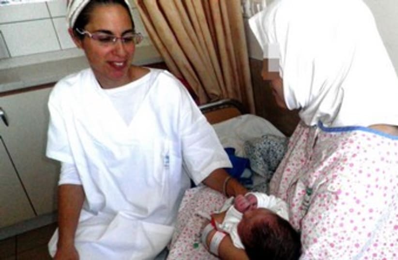 Syrian baby born in Israel hospital 370 (photo credit: Hannah Bickel)