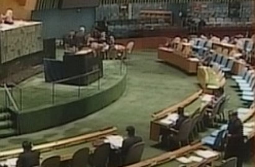 UN general assembly 248.88 (photo credit: Channel 1)
