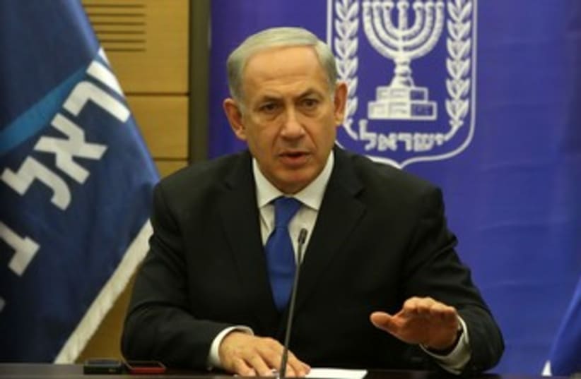 Netanyahu looking determined 370 (photo credit: Marc Israel Sellem/The Jerusalem Post)