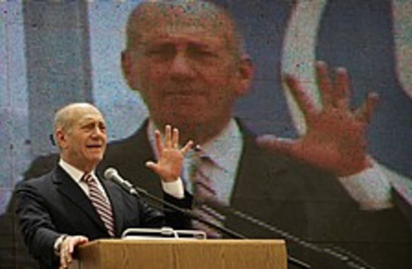 Olmert times two 224.88 (photo credit: AP)