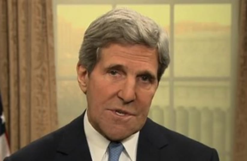 John Kerry in interview with MSNBC 370 (photo credit: Screenshot)