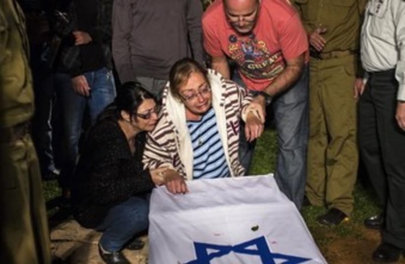 IDF soldier Eden Atias is laid to rest in Nazareth Illit 370 (photo credit: REUTERS)