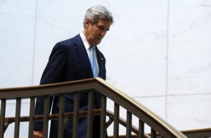 US Secretary of State John Kerry on Capitol Hill 370 (photo credit: REUTERS)