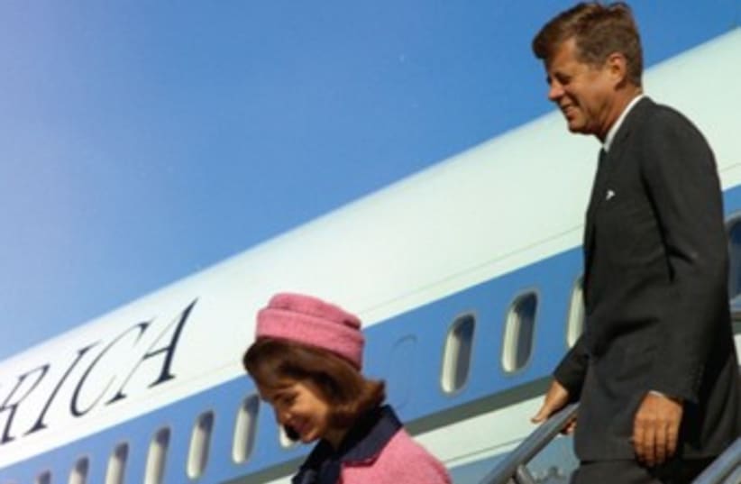 US President John Kennedy and his wife in Dallas 370 (photo credit: REUTERS)