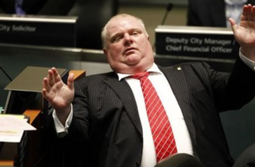 Toronto Mayor Rob Ford (photo credit: Reuters)