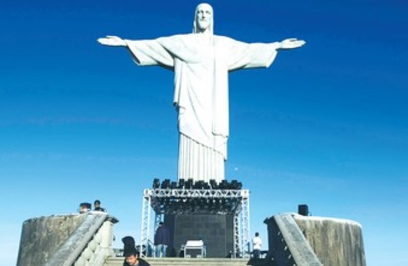 THE ‘CHRIST the Redeemer’ statue in Rio de Janeiro 370 (photo credit: REUTERS)