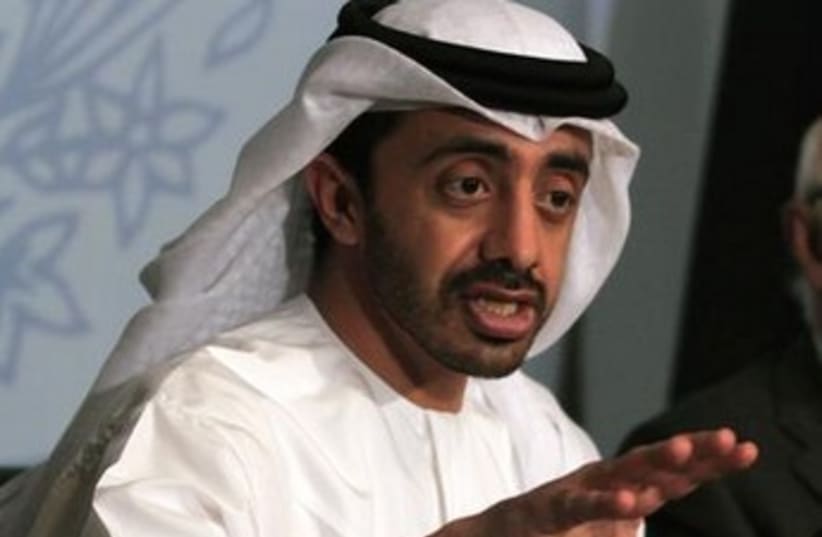  United Arab Emirates Foreign Minister Sheikh Abdullah  370 (photo credit: REUTERS)
