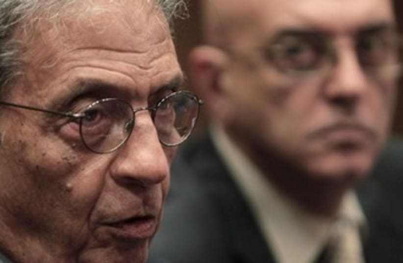 Egypt consitutional panel head Amr Moussa 370 (photo credit: REUTERS/Mohamed Abd El-Ghany)