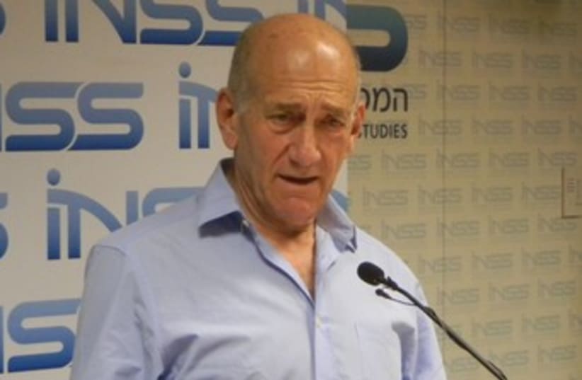 Ehud Olmert 370 (photo credit: Courtesy INSS)