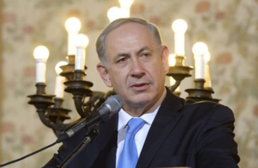 Netanyahu in Rome looking matter-of-fact 370 (photo credit: Amos Ben-Gershom/GPO)