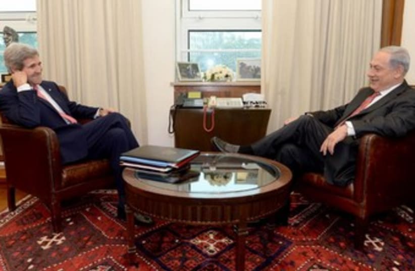 netanyahu and kerry 370 (photo credit: GPO / Kobi Gideon)