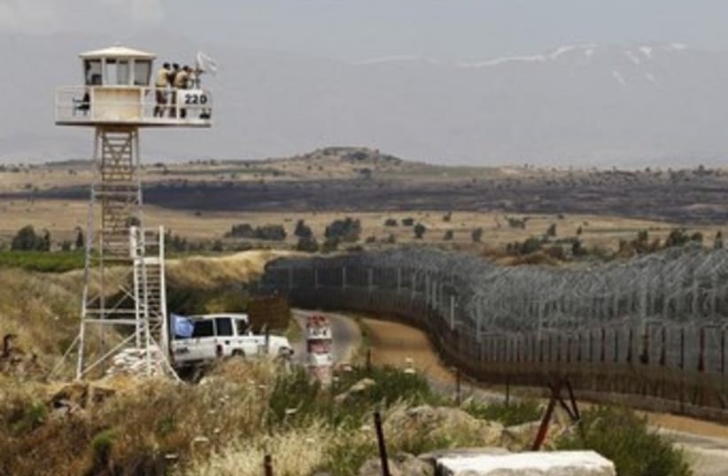Quneitra border crossing between Israel and Syria 370 (photo credit: REUTERS)