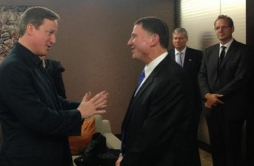 Cameron with Edelstein in South Africa 370 (photo credit: Knesset Speaker’s Office)