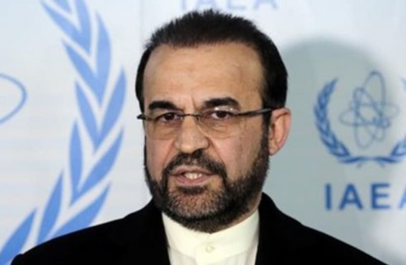 Iran's ambassador to the IAEA, Reza Najafi, in Vienna 370 (photo credit: Reuters)