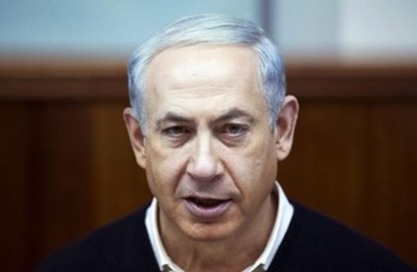 Netanyahu at Cabinet meeting Dec 15 370 (photo credit: Reuters)