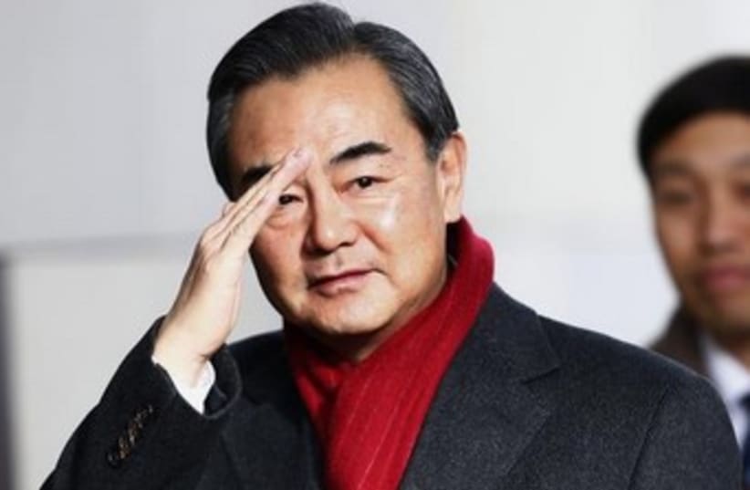 Chinese Foreign Minister Wang Yi 370 (photo credit: Reuters)