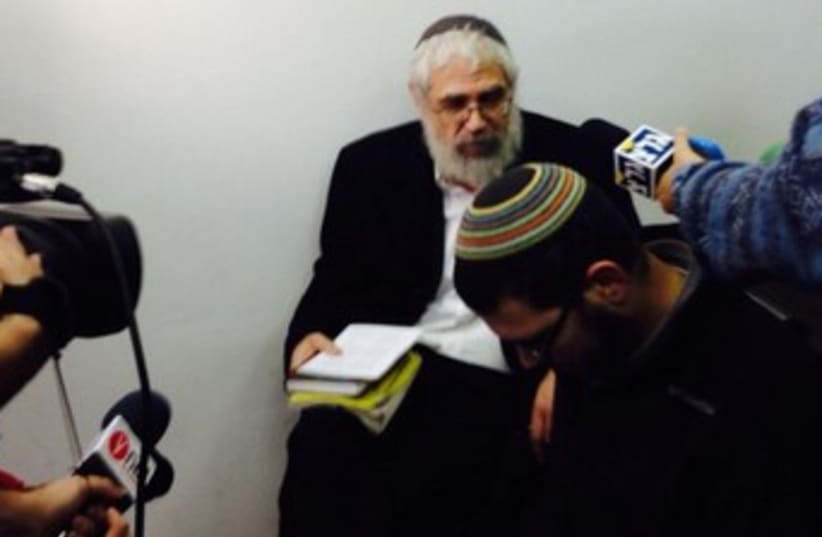 Rabbi Moti Elon in court 370 (photo credit: Jeremy Sharon)