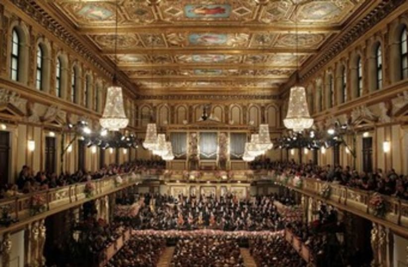 Vienna Philharmonic Orchestra at the Musikverein in Vienna (photo credit: REUTERS)