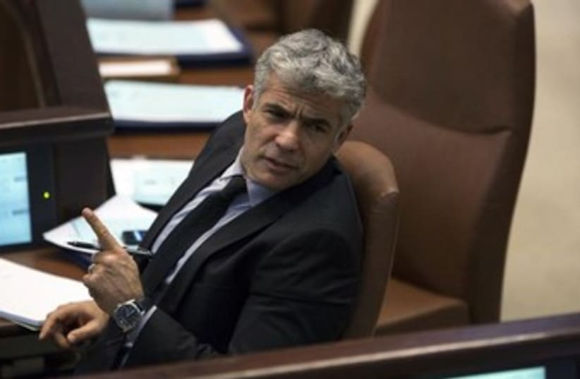 Yair Lapid  (photo credit: Reuters)