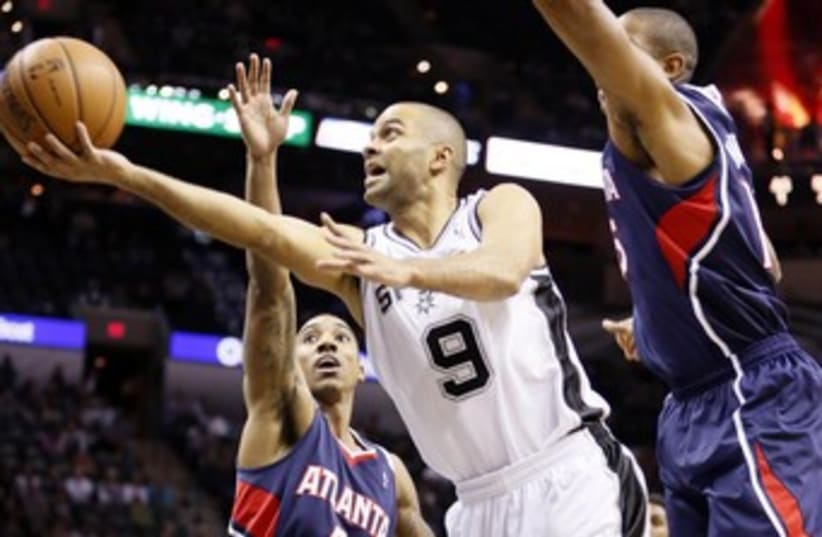 French basketball star Tony Parker of the San Antonio Spurs (photo credit: Reuters)