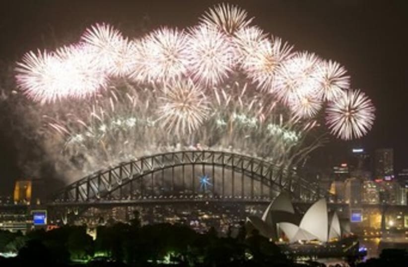 New Year's 2014 celebrations, Sydney. (photo credit: reuters)