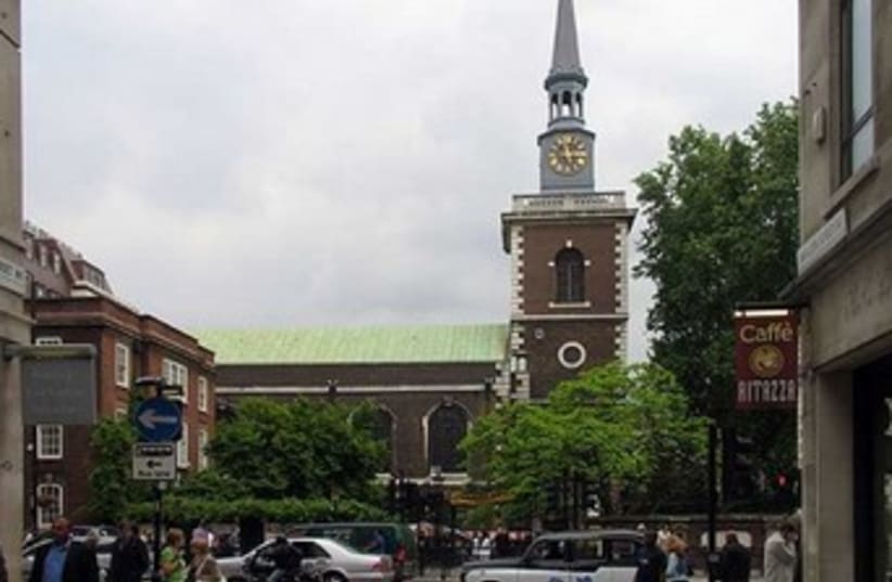 St. James Church, Piccadilly, London. (photo credit: Wikimedia Commons)