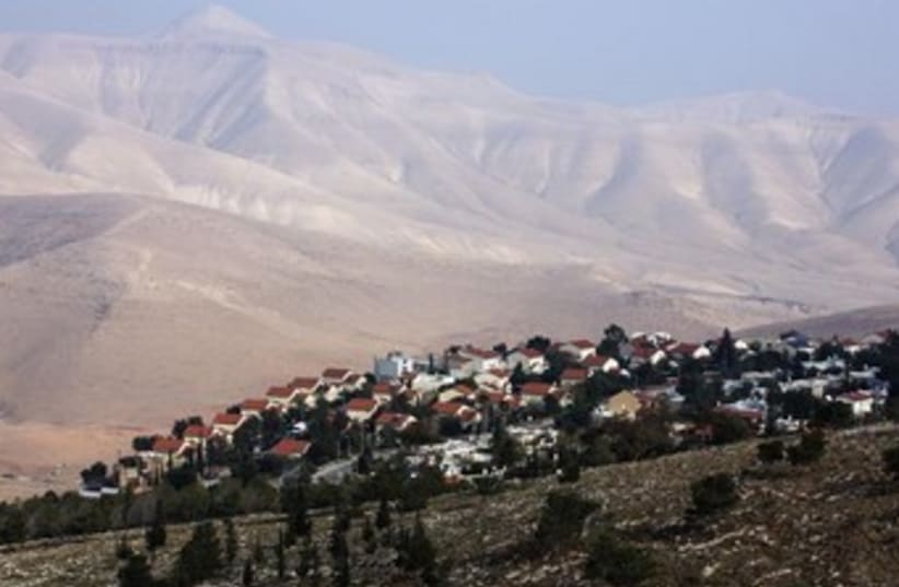 A view of the Jewish settlement of Maale Ephraim. (photo credit: Reuters)