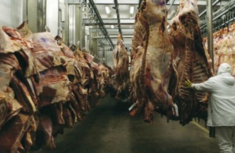 Meat factory. [File] (photo credit: reuters)