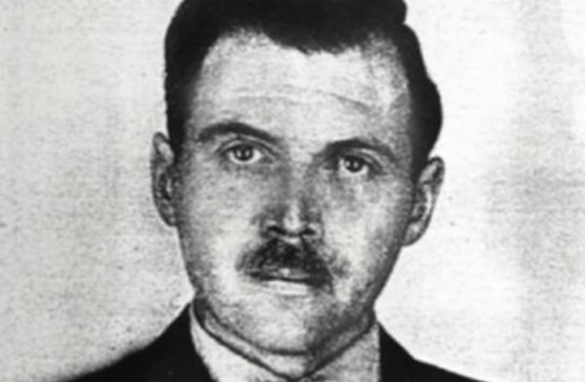 A photo of Josef Mengele taken by a police (photo credit: wikipedia)
