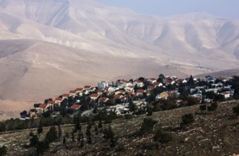 West Bank settlement of Maale Efrayim in the Jordan Valley. (photo credit: REUTERS/ Baz Ratner)