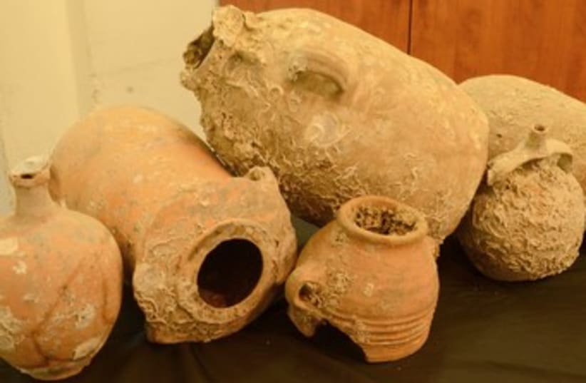 Ancient Pottery (photo credit: Israel Antiquities Authority)